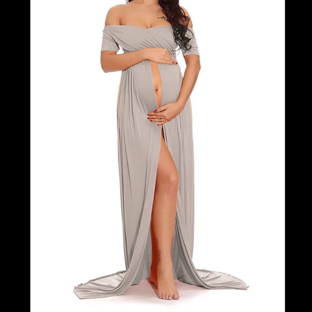 Maternity Off Shoulder Maxi | Photography Dress